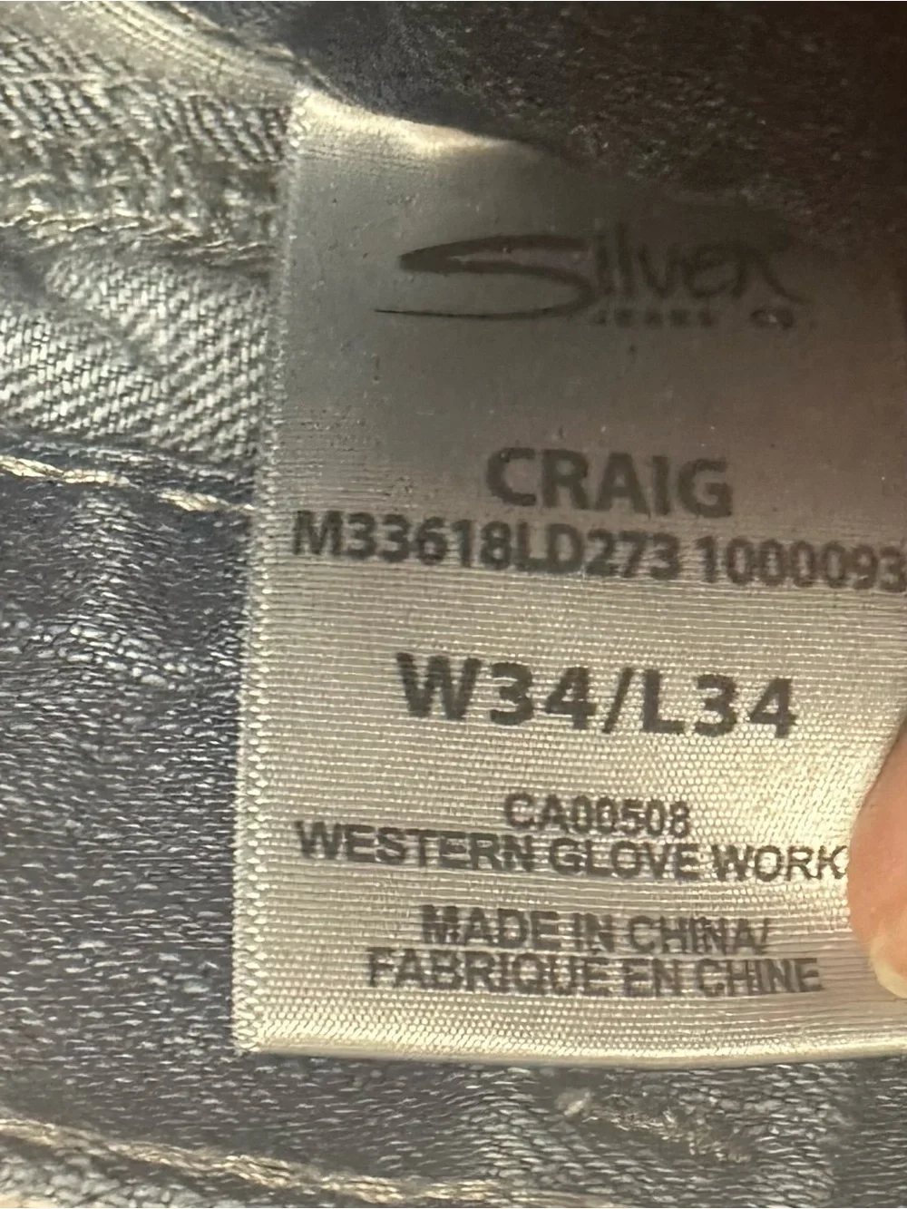 Silver Jeans Co Craig Easy Fit Bootcut Mens Denim Blue W34 L34